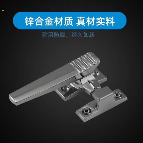 304不锈钢旋转密闭把手工业设备烤箱门拉手锁 隔音冷藏库设备门-0