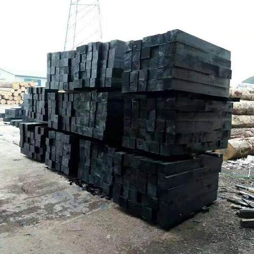 厂家供应油浸枕木铁路防腐枕木落叶松道岔枕桥梁注油垫木特惠
