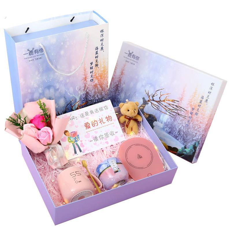 教师节礼物送老师厂家直销55度恒温杯套装实用创意生日礼物女闺蜜
