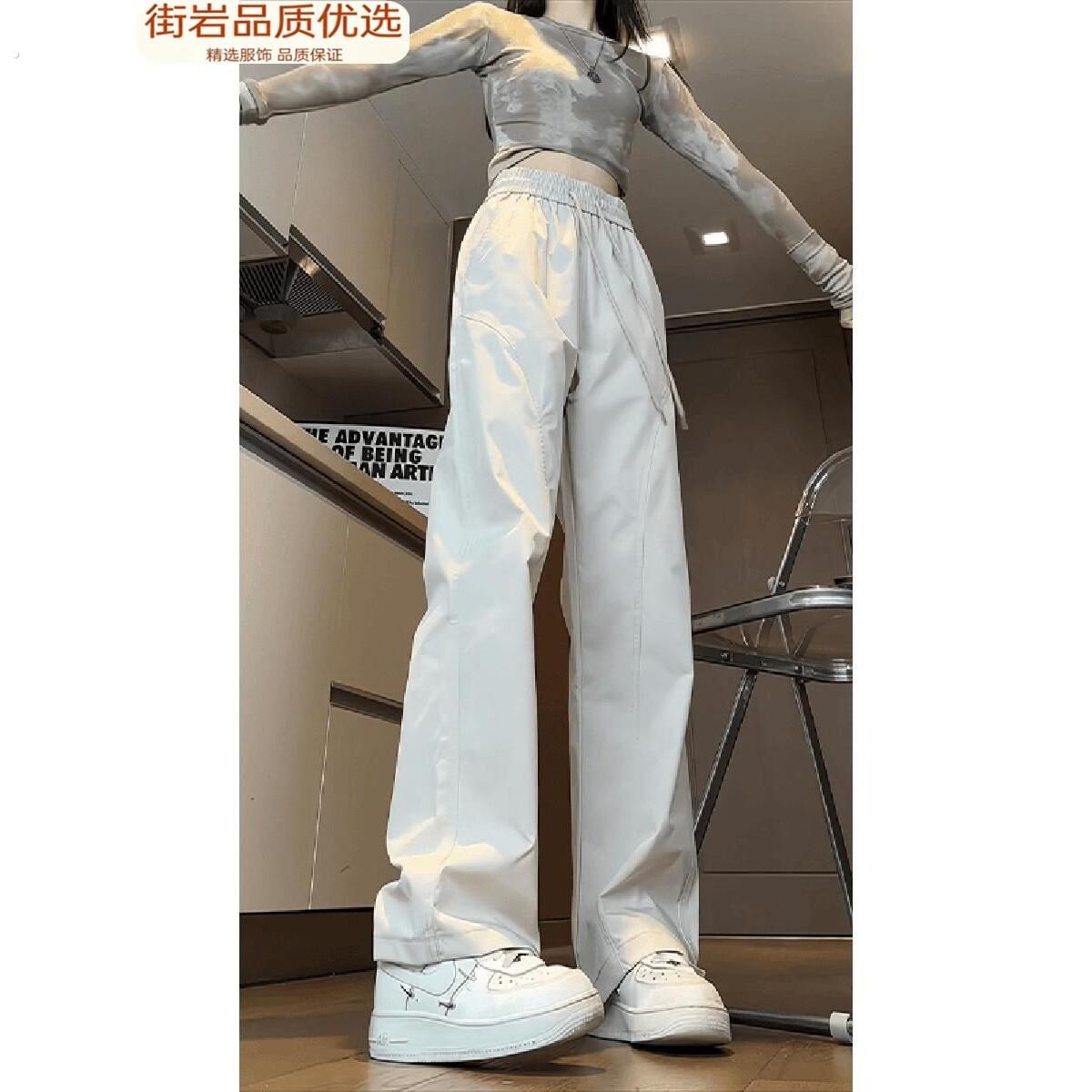 户外徒步裤子基础斜切裤子女男款防风防水冲锋裤登山休闲工装裤