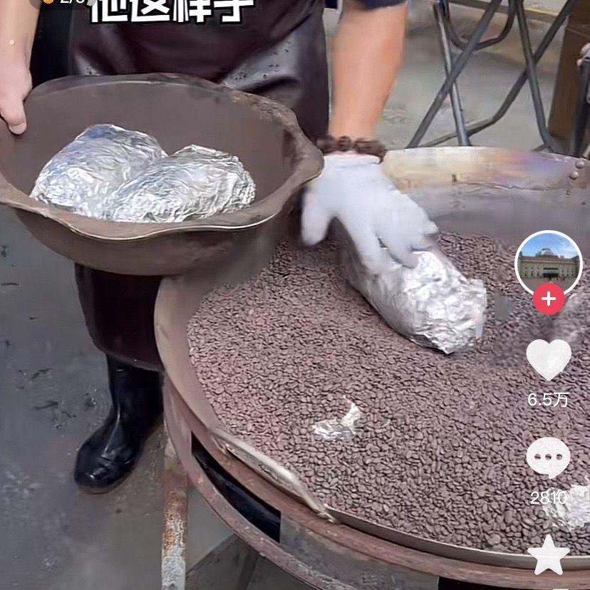 炒板栗的石子窑鸡用鹅卵石窑鸡耐高温石子摆摊窑鸡石头板焖鸡石头