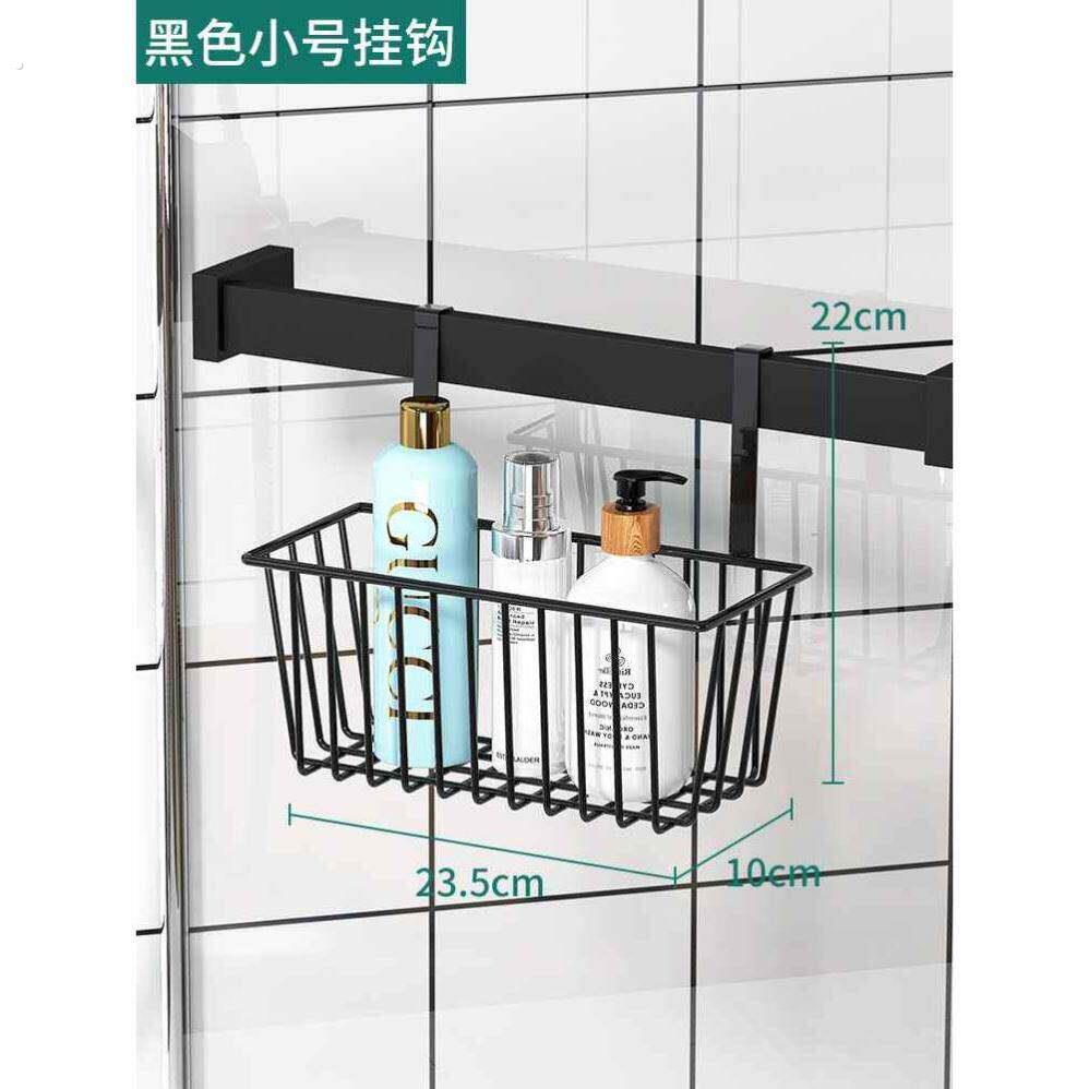 浴室玻璃门悬挂置物架门后暖气片收纳挂篮卫生间挂水管挂钩厕所架