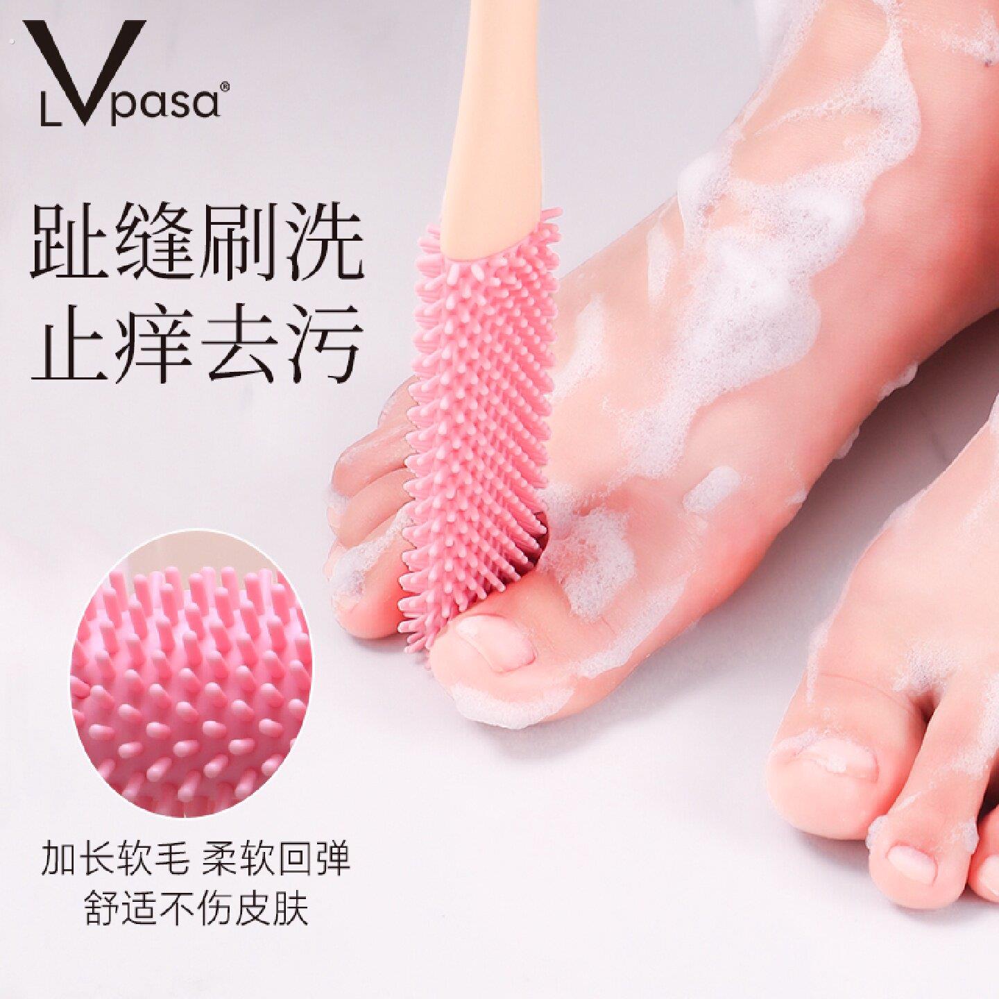 洗脚刷长柄刷子神器刷脚脚趾缝清洗刷搓脚磨脚石足部清洁洗脚去污