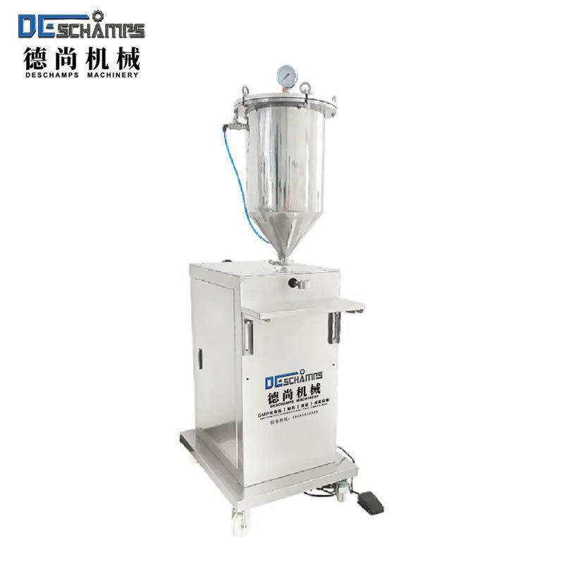 半自动精度凝胶灌装机水光针管注射器灌装机立式加压膏体装机