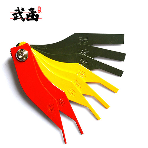 武函金属款刹车片测厚尺汽车刹车片带刻度测量测厚仪厚度检查工具