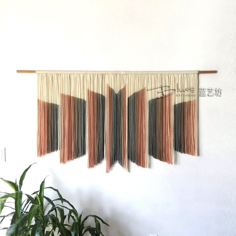 蓝艺坊 手工挂毯 北欧风客厅卧室挂布民宿壁毯挂画样板房软装装饰