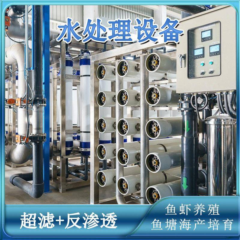 鱼塘循环用水鱼虾养殖培育海水咸水淡化净化水处理机械反渗透设备