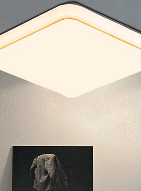 方灯吸顶灯LED正方形卧室灯餐厅客厅灯阳台走廊厨卫家用灯具吸灯