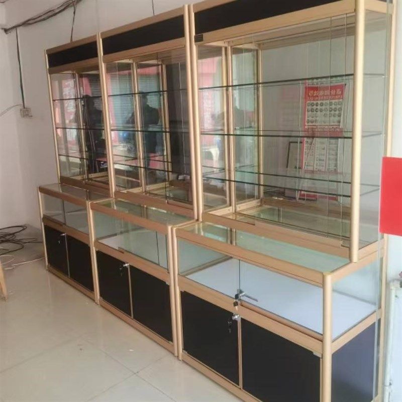 玻璃展示柜产品样品展示柜陶瓷工艺品展示柜透明玻璃柜台摆放展柜