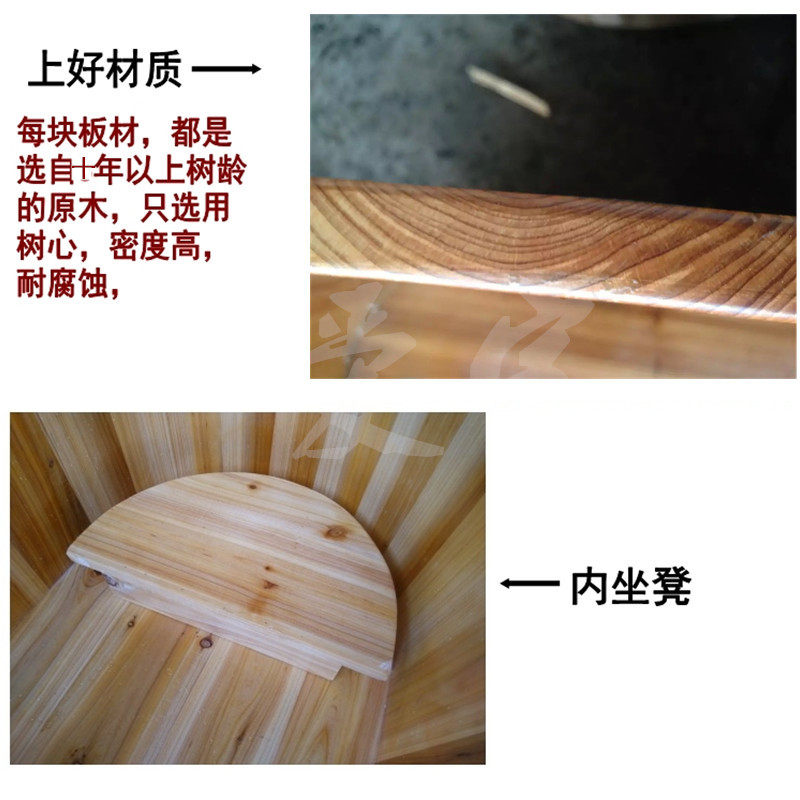 包邮手工老人洗澡木桶沐浴桶单成人泡澡桶儿童木质浴缸药浴洗澡盆