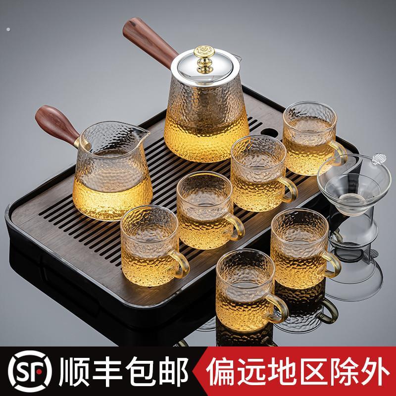耐热玻璃功夫茶具套装家用客厅侧把茶壶泡茶器喝茶杯小套日式约