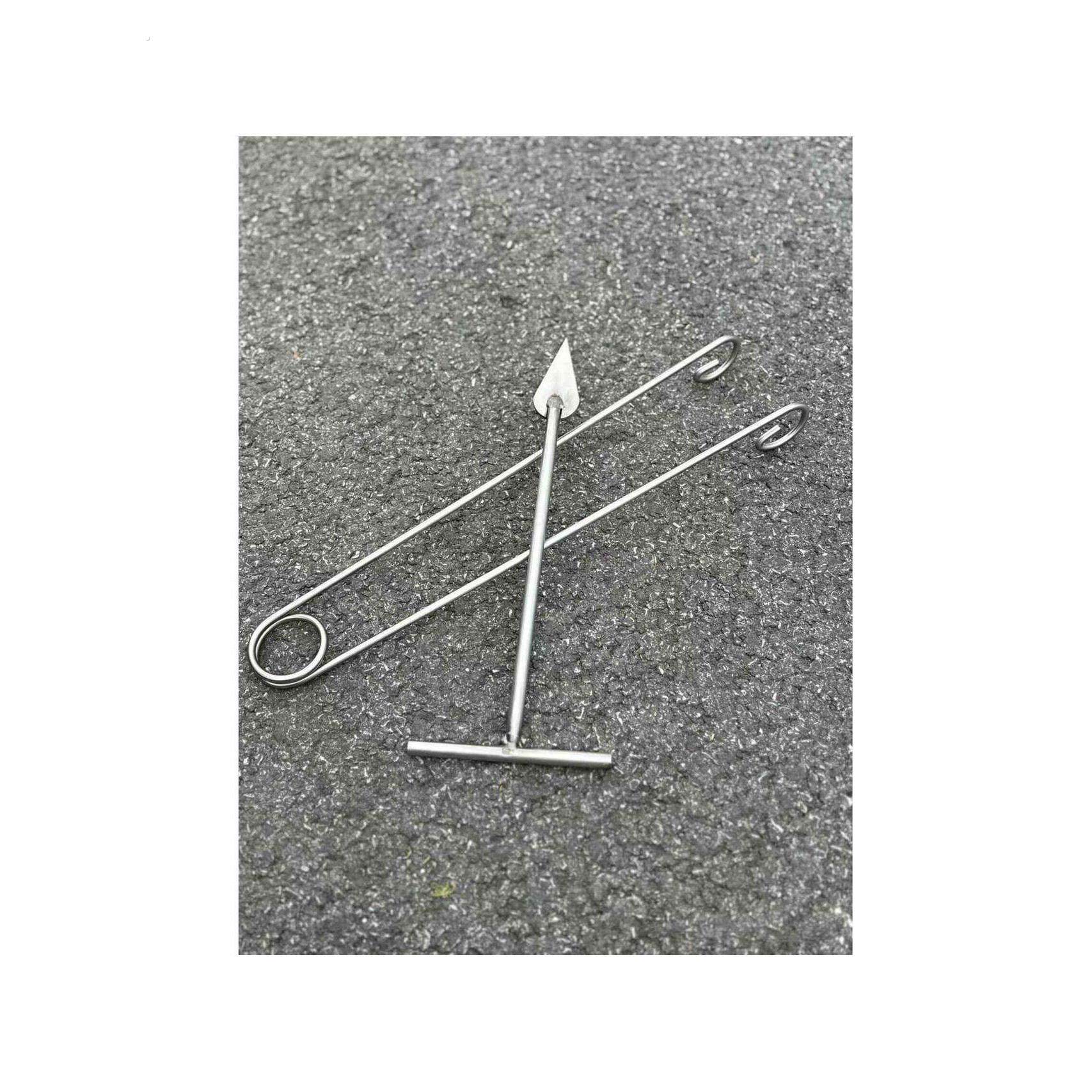 烧烤炉架碳夹子木耙子清灰清孔钻捅孔器烤木炭炉工具配件烧烤用品
