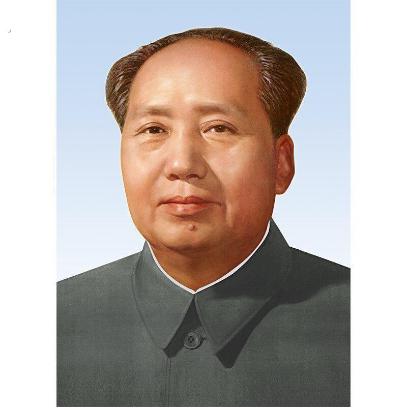 毛席主画像摆件客厅中堂挂像油画布标准海报挂画照片装饰画墙画