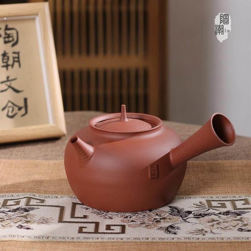 潮州红泥工夫茶手工拉壶砂铫壶陶壶电陶炉炭炉陶瓷茶壶泡煮茶器烧