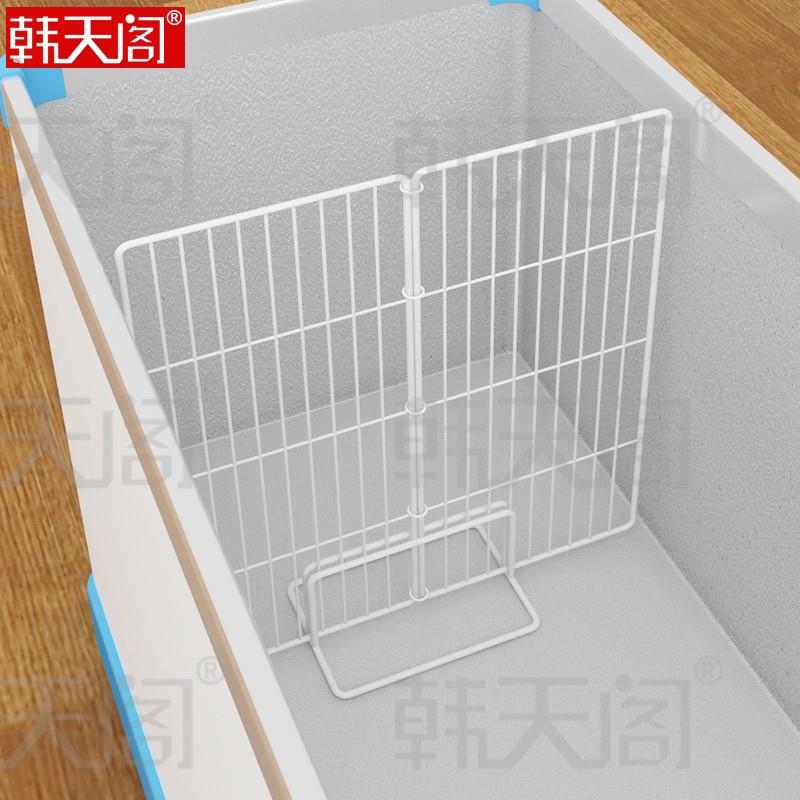 冷柜置物架小冰柜专用收纳隔层架冰箱分区隔板单面加密隔断分割网