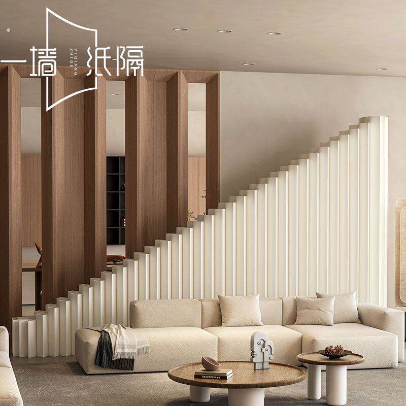 屏风隔断楼梯间三角楼梯下斜角推拉婚礼婚庆道具纸屏风布置背景墙