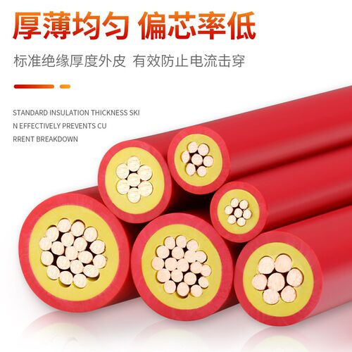 金联宇国标BVV双皮多股硬线10 16 25 35 50平方铜芯阻燃家装电线