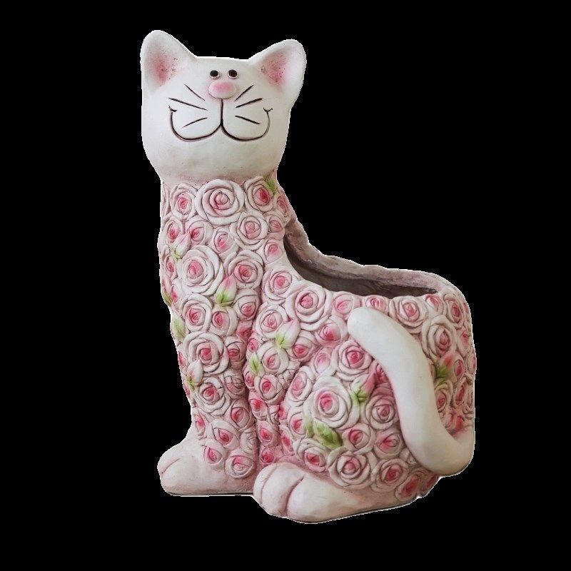 户外庭院卡通猫咪摆件园林景观花园雕塑幼儿园景区草坪装饰摆件