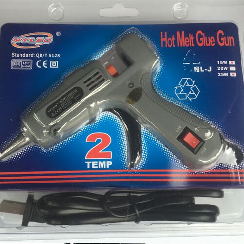 耐利澳家用NL-J带开关电热熔胶枪15-25W手工小号胶棒7mm可调温60W