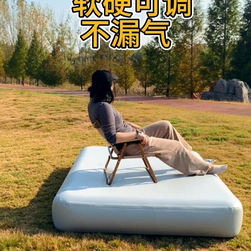定制家用充气床垫充气折叠床午休床户外露营床垫拉丝弹丝气垫床