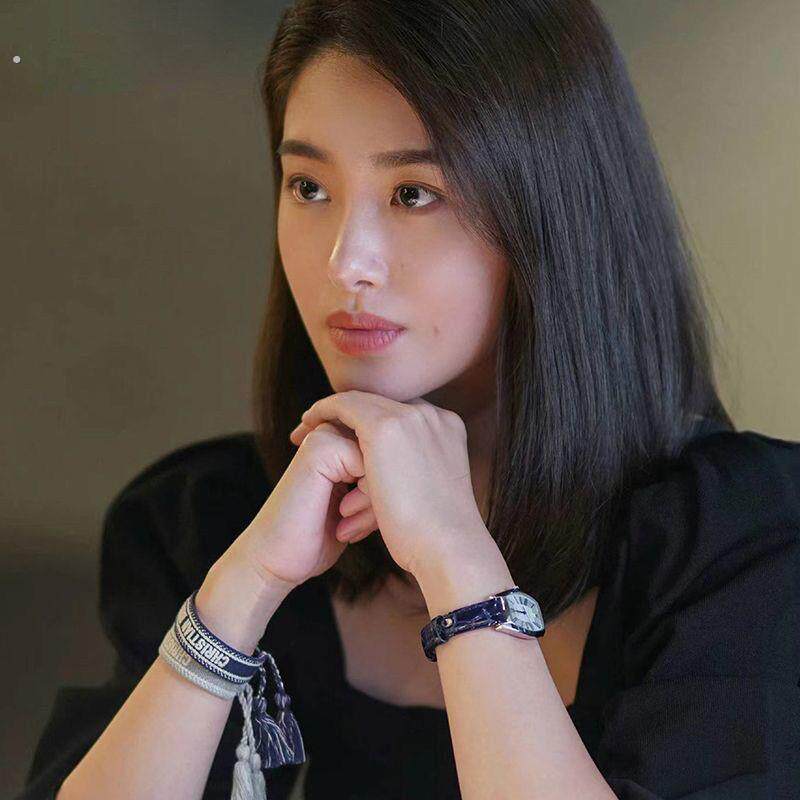 手腕护套遮疤欢乐颂露西杨采钰同款护腕女款编织遮疤字母手环