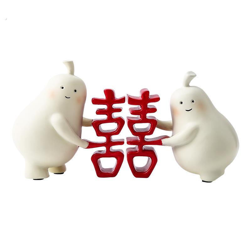 七夕情人节表白创意分梨摆件订婚求婚礼品送女友生日结婚礼物