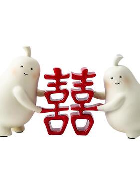 七夕情人节表白创意分梨摆件订婚求婚礼品送女友生日结婚礼物