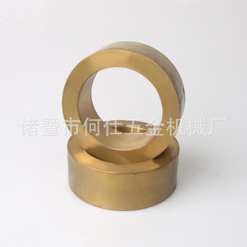 铜套加工法兰铜套批量生产非标铜滑块轴瓦轴瓦铜套件厂家
