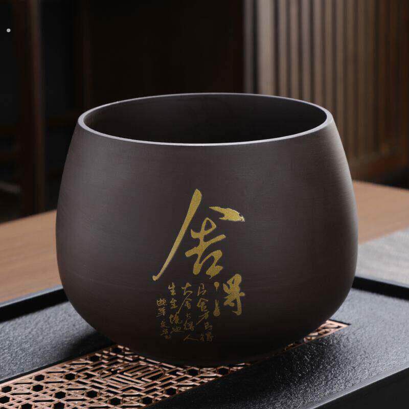 茶桌垃圾缸紫砂茶渣缸茶洗大小号水盂洗茶杯桌面建水缸纸篓茶水茶