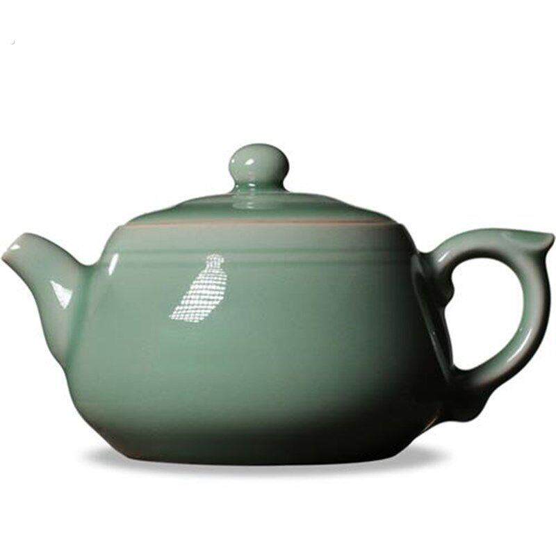 青瓷功夫茶壶龙泉陶瓷纯全手工单壶泡茶壶过滤小壶大容量功夫茶具
