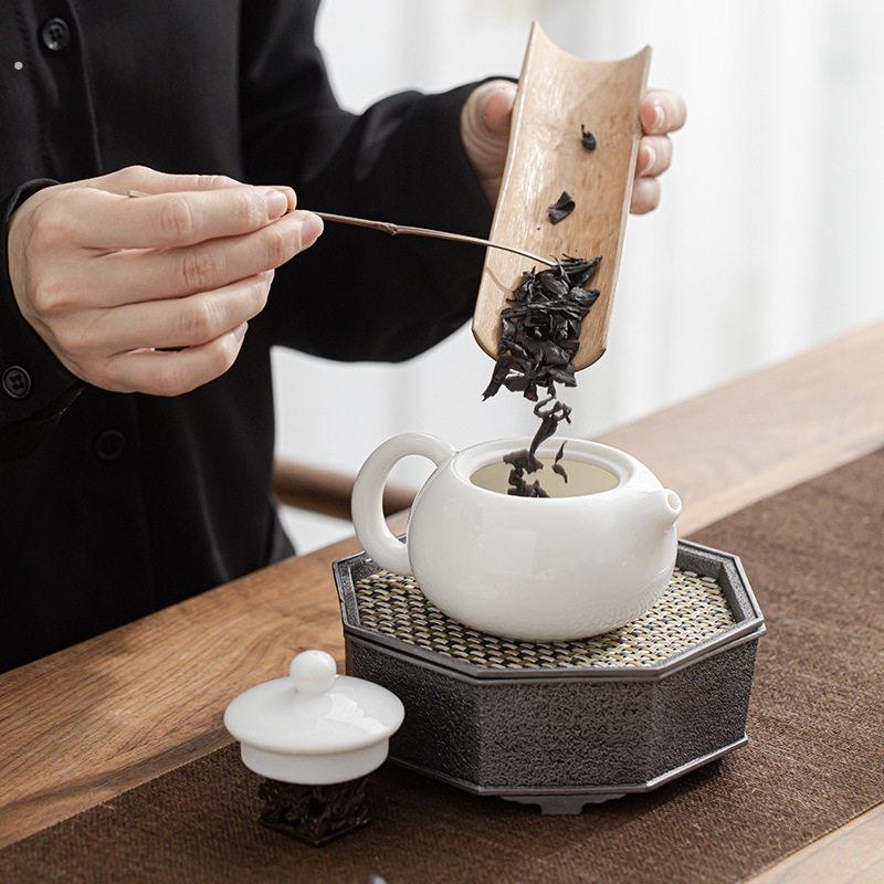 德化羊脂玉白瓷西施 陶瓷功夫茶壶单壶岩茶红茶急需泡茶器