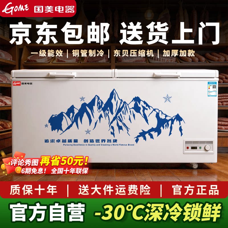 国美一级能效商用大容量冰柜