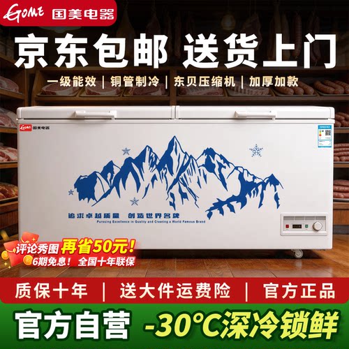 国美一级能效商用大容量冰柜