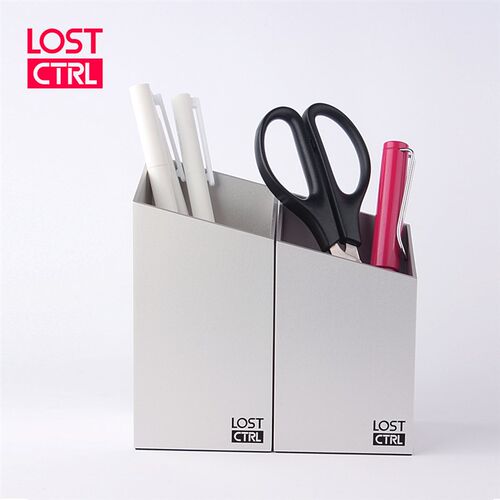 LOST CTRL铝合金笔筒收纳盒办公室桌面摆件创意个性时尚大容量