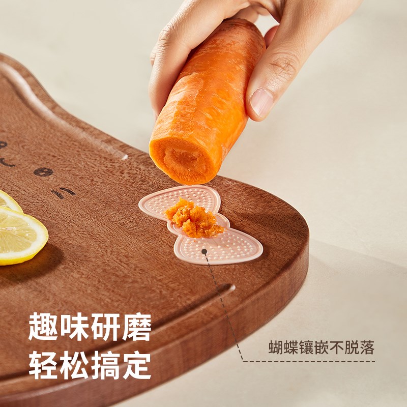 咚西卡通可爱整木菜板厨房专用实木水果砧板家用儿童辅食砧板案板