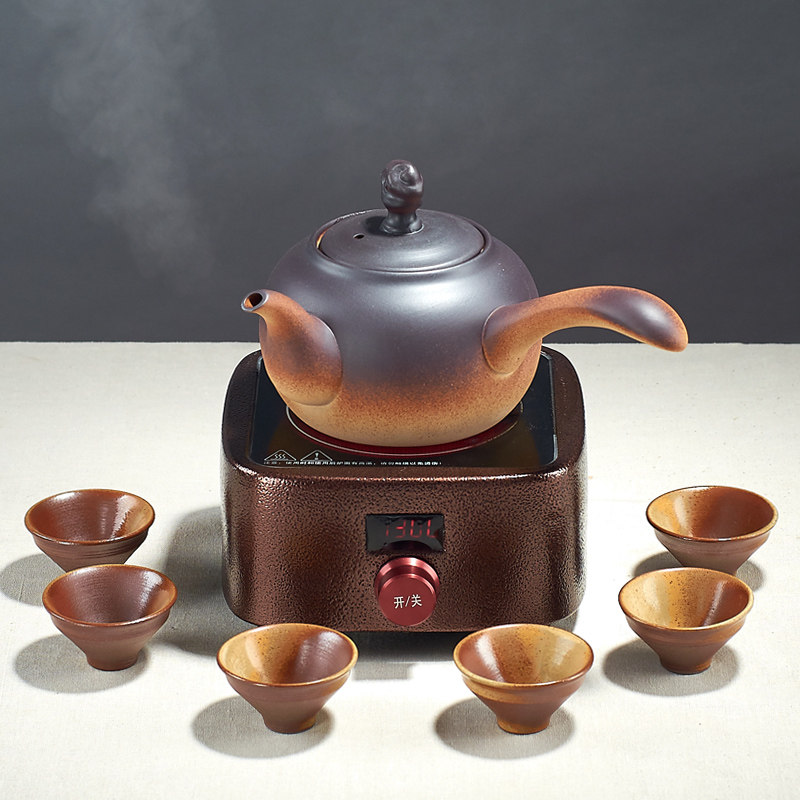 家用陶瓷侧把熬茶壶煮茶器烧水壶电陶炉黑茶老白茶普洱小青柑专用