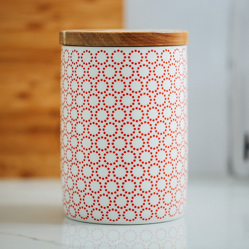 非非简约北欧陶瓷储物罐杂粮密封罐装饰摆件厨房家用大号茶叶罐