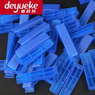 瓷砖找平器插片通用长82mm蓝色楔子加固插片调平器垫片铺贴快速好