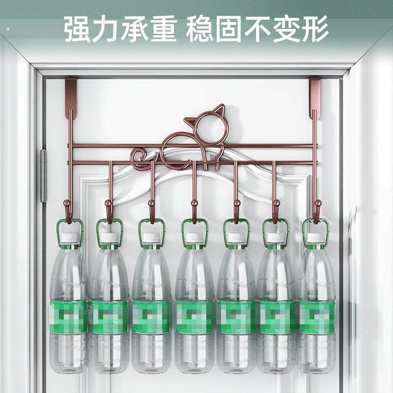 挂衣钩衣服收纳门上背式挂架置物架免打孔卧室背后钩门后挂钩