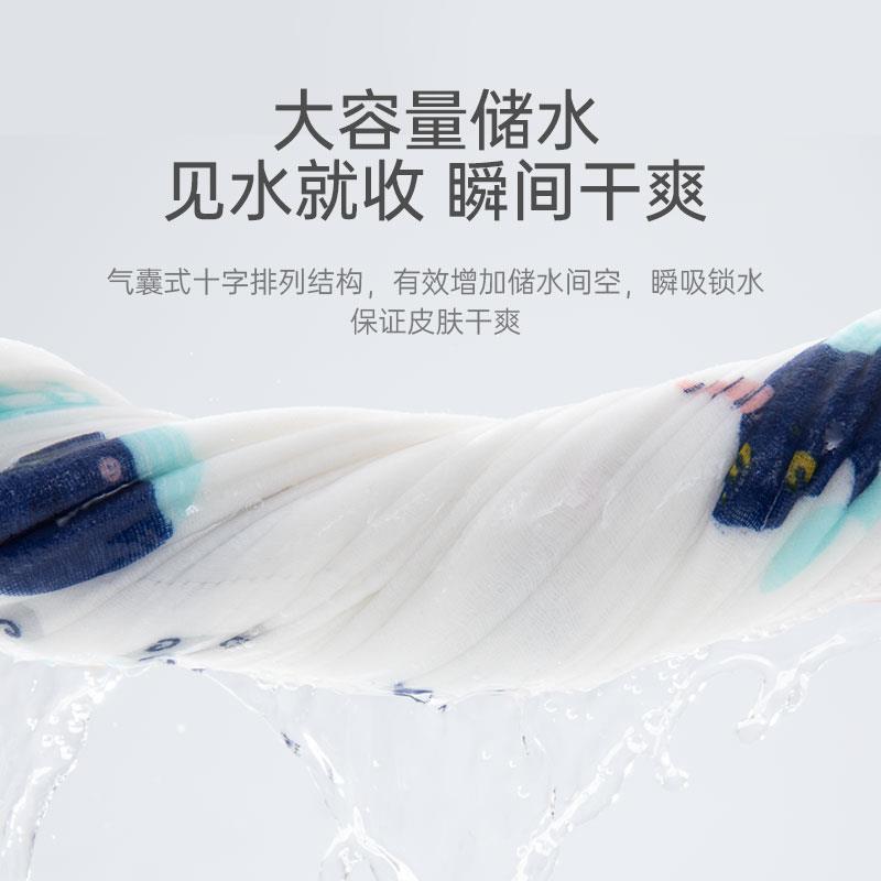 婴爱纱布柔软浴巾新生儿浴袍洗澡包巾超柔超吸水洗浴盖毯
