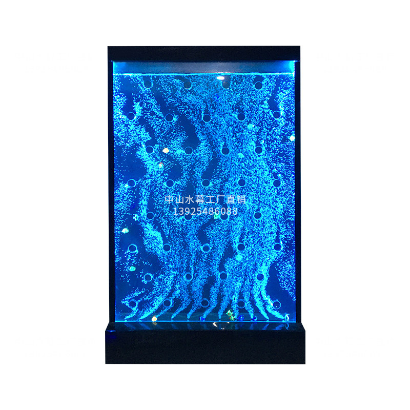 新品亚克力 水幕墙屏风 流水气泡墙 玄关隔断鱼缸水族箱 装饰包邮