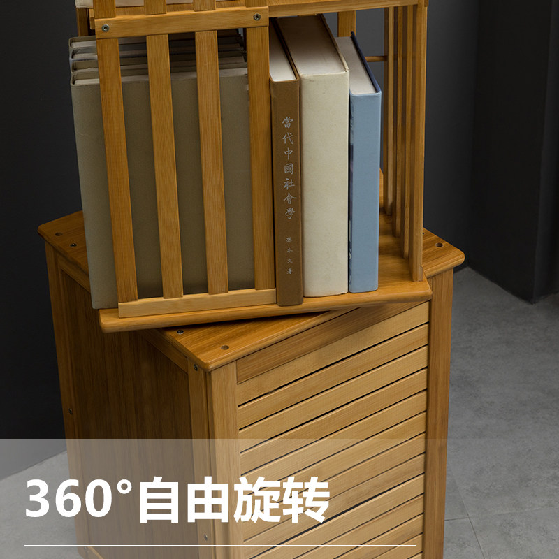 旋转书架柜子置物落地桌面上收纳儿童简易客厅简约卧室学生