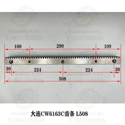 大连CW6163C CW6163E CW6180C CW6180E车床床身齿条 牙条