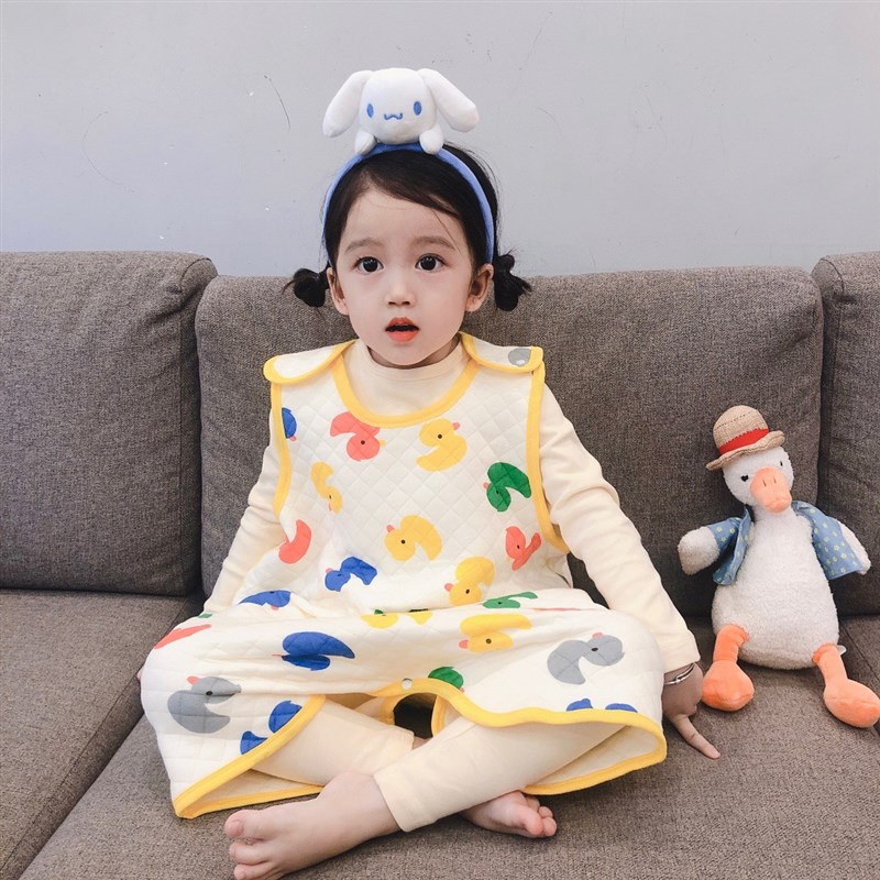儿童防踢被子神器春秋冬款婴儿睡袋女童背心宝宝睡觉护肚子防着凉