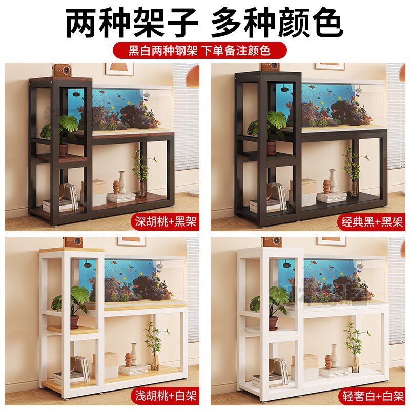 鱼缸架子双层家用金属鱼缸放置柜专用底座水族箱承重支架鱼缸桌子