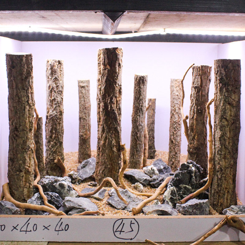 鱼缸造景骨架定制来图定制成都上门定做景观青龙石松皮石沉木骨架