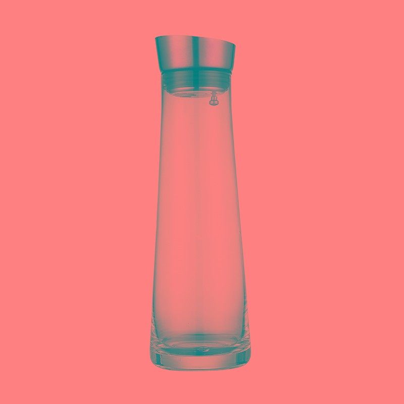玻璃柠檬水壶 餐厅果汁壶耐高温大容量倒水壶家用透明凉水壶1升