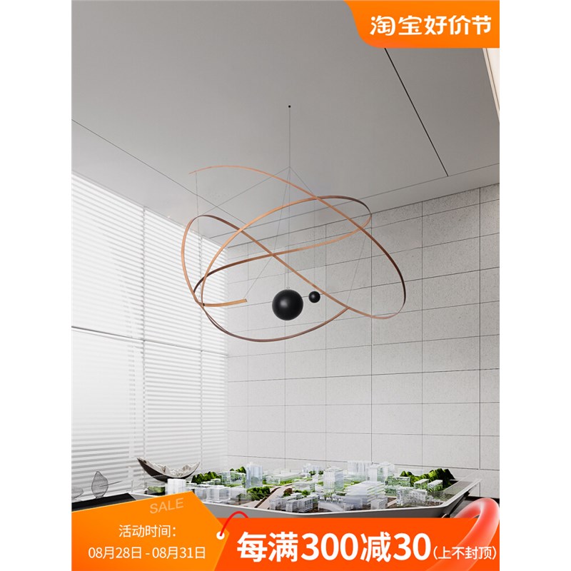 民宿酒店创意竹编空中吊饰样板间售楼处中庭软装楼梯屋顶悬挂装饰