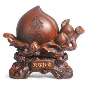 大号寿桃摆件工艺品送老人生日礼物送长辈老年人实用祝寿贺寿礼品