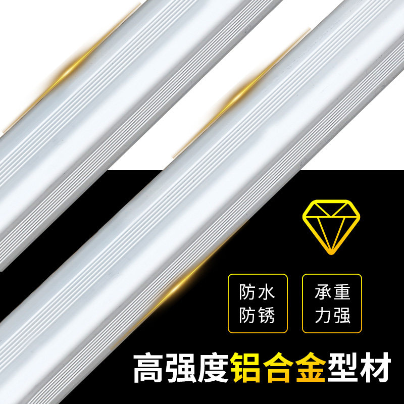 铝合金两用梯子冲压人字梯家用工程梯阁楼双人梯伸缩单直折叠梯子